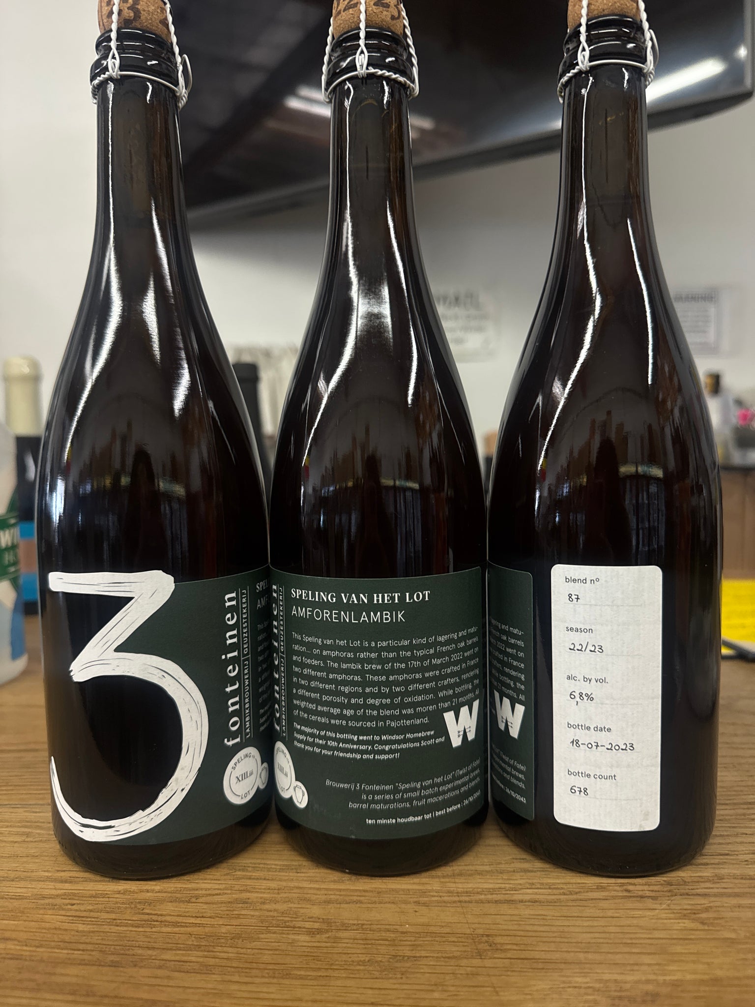 3 Fonteinen : Svhl Amforenlambik